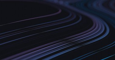 Tasarım projeniz için soyut akış çizgileri arka planı. Üç boyutlu illüstrasyon. 3D görüntüleme. Duvar kağıdı. Geleceğe yönelik bir geçmiş. İş için. Topoloji arka planı.