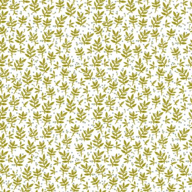 sorunsuz vektör desen beyaz zemin üzerine yeşil lily vadi şube