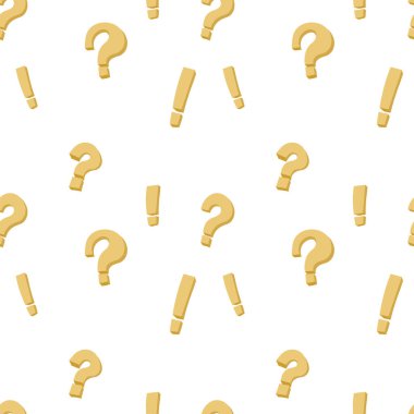 soru ve ünlem işareti, beyaz arka plan üzerinde sorunsuz vektör şekli