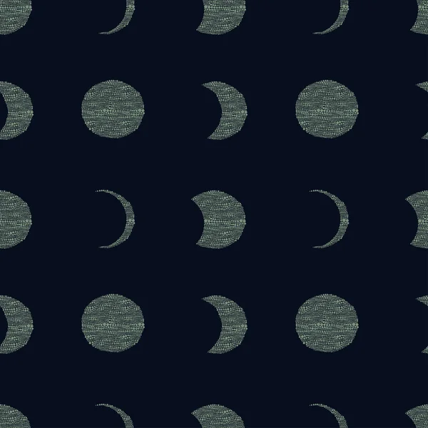 Patrón Vectorial Sin Fisuras Con Fases Eclipse Lunar Patrón Abstracto Vectores De Stock Sin Royalties Gratis