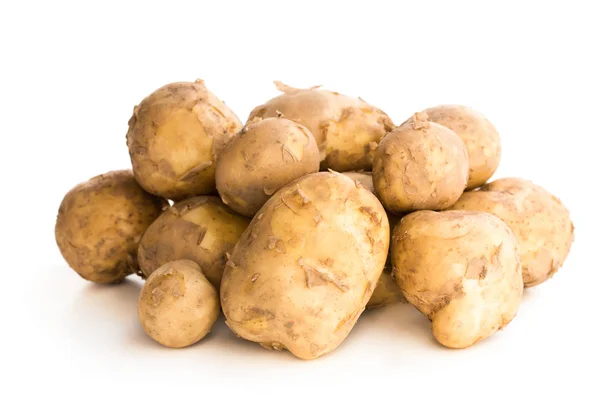 New Potatoes Isolated White — Stock Photo, Image