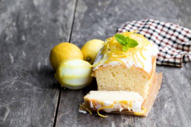 Ev yapımı limon somun ahşap tablo 