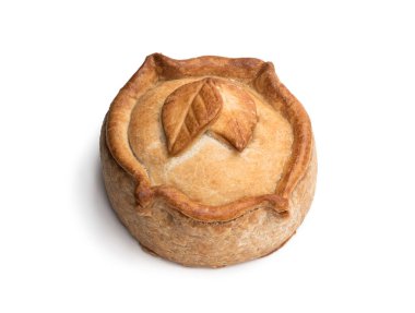 Baharatlı domuz eti ve jambonlu turta. 