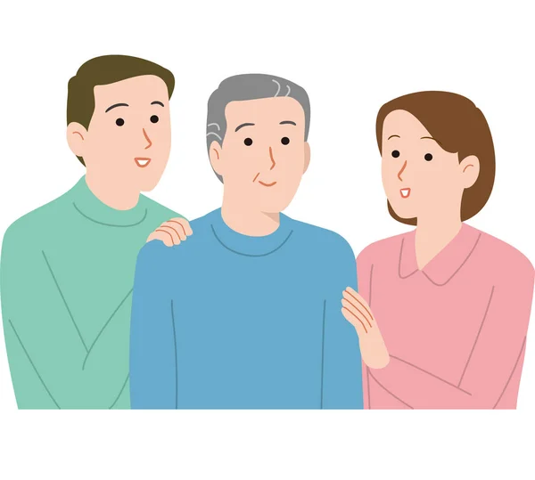 Père Famille Couple — Image vectorielle