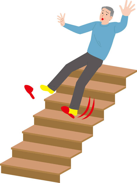 Домашний несчастный случай пожилого человека.
.