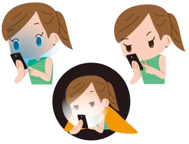 Akıllı telefonları aşırı kullanan kadınlar