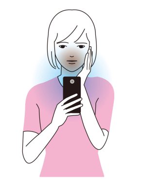 Akıllı telefondaki mavi ışık ve güneş yanığı derisi sorunu