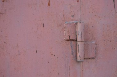 Eski paslı garaj kapısı doku arka plan