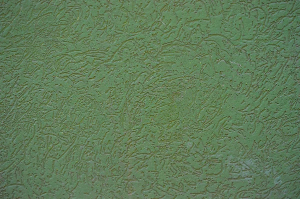Duvarda Desenli Yeşil Dekoratif Sıva Doku — Stok fotoğraf