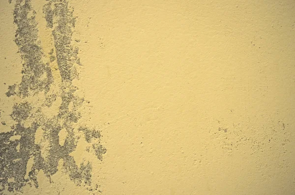 Texture of wet, peeling plaster on the wall