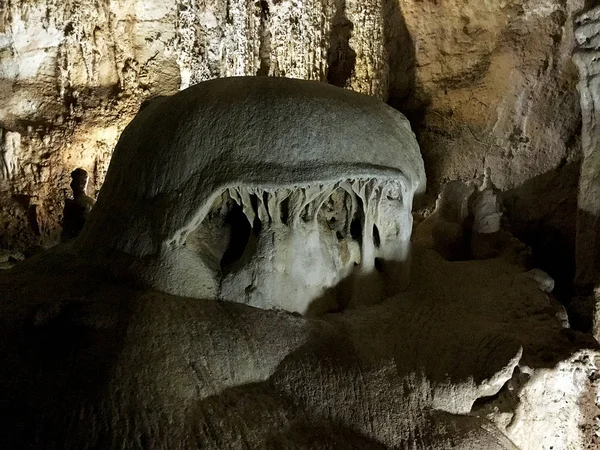 Marble Caves Stalactites Stalagmites Beautiful Caves Crimea — Stock Photo, Image