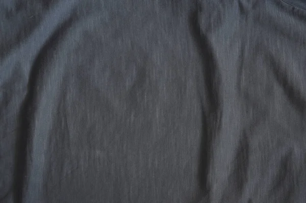 Doku Siyah Preslenmiş Pamuk Polyester Yakın Çekim — Stok fotoğraf