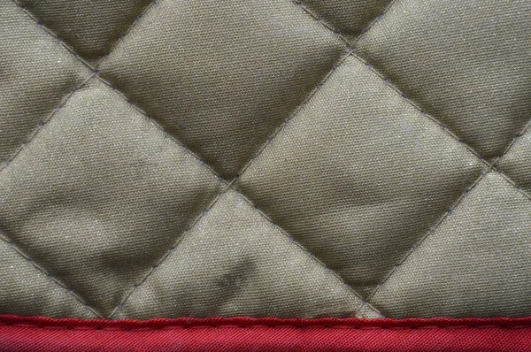 Textuur Van Een Verouderde Rhombic Beige Tas Met Een Naad — Stockfoto