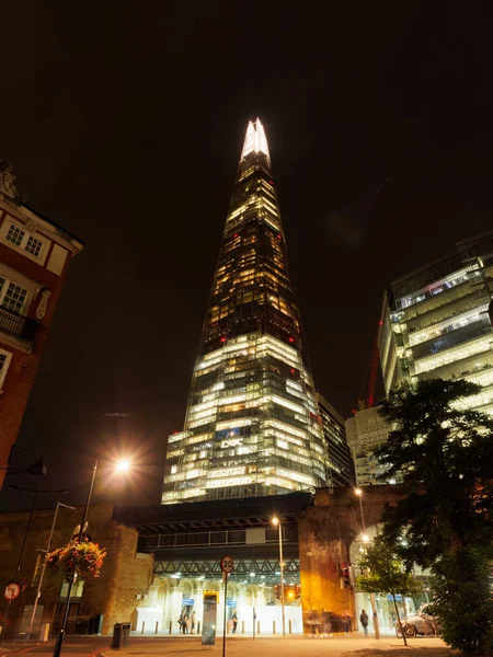 London Bridge Stasyonu Ndan Londra Ağustos 2018 Görülen Shard — Stok fotoğraf