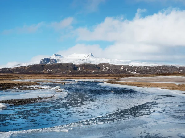 Straumfjardara is a salmon river located on the Snaefellsnes pen — Stock Photo, Image