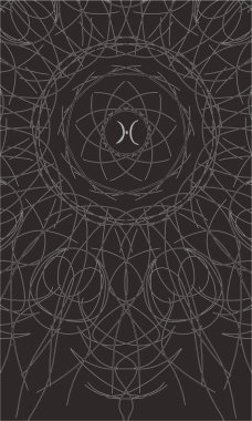 Tarot kartları arka tarafta. Proserpine, okült düzen