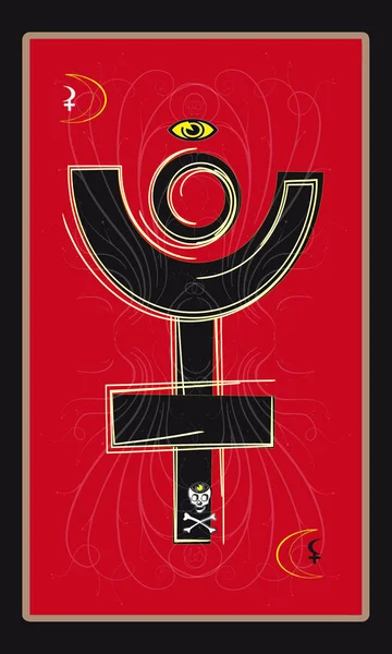 Tarot kartları - arka tasarım, Plüton
