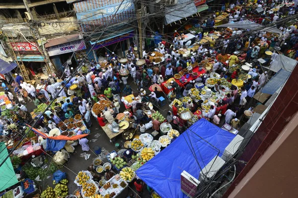 View Traditional Ifter Market Chalk Bazar First Day Holy Month — Stock Photo, Image
