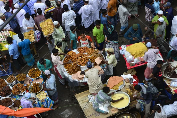 Вид Традиционный Рынок Ифтер Мел Базар Первый День Священного Месяца — стоковое фото