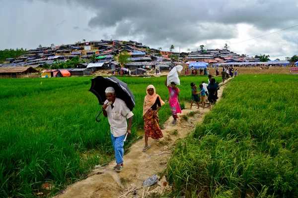 2017 방글라데시 바자에 수용소의 난민들 — 스톡 사진