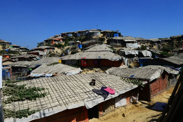 2019年2月2日 バングラデシュのコックス バザール州ウキアにあるBalukhali Rohingya難民キャンプの眺め — ストック写真