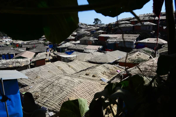 2019年2月2日孟加拉国Cox Bazar Ukhia Balukhali Rohingya难民营的景象 — 图库照片