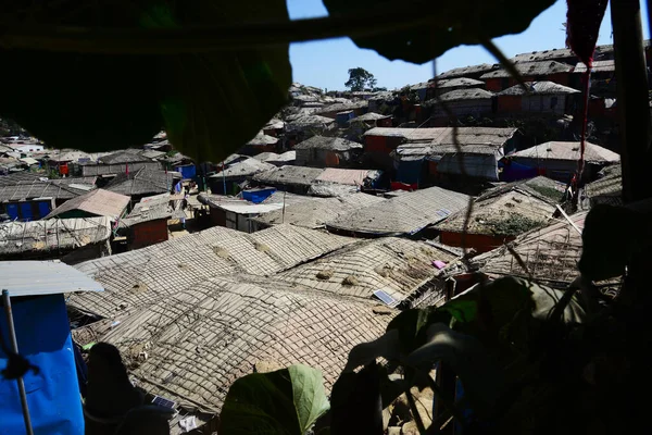 View Balukhali Rohingya Refugee Camp Ukhia Cox Bazar Bangladesh February — Stock Photo, Image