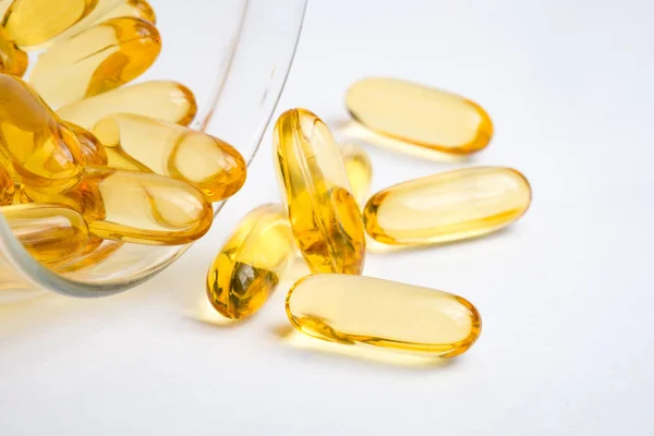 Fish Oil Omega Cápsulas — Foto de Stock