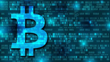İkili sayılarla Bitcoin kavramı arka planı