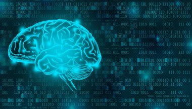 Yapay Zeka dijital arka plan konsepti