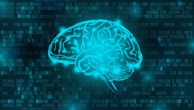 Yapay Zeka dijital arka plan konsepti