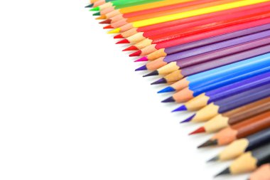 Gökkuşağı hat için resim beyaz arka plan üzerinde renkli resimlerini.