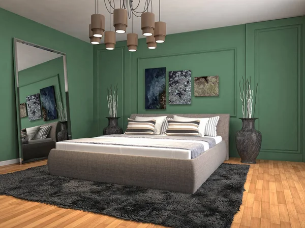 Moderner Kuche Design Autodesk 3ds Max Vray Stockfoto C E