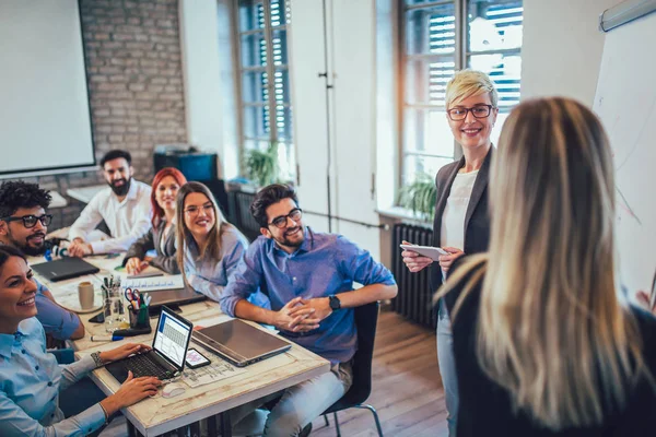 Business Colleagues Conference Meeting Room Presentation — Stock Photo, Image