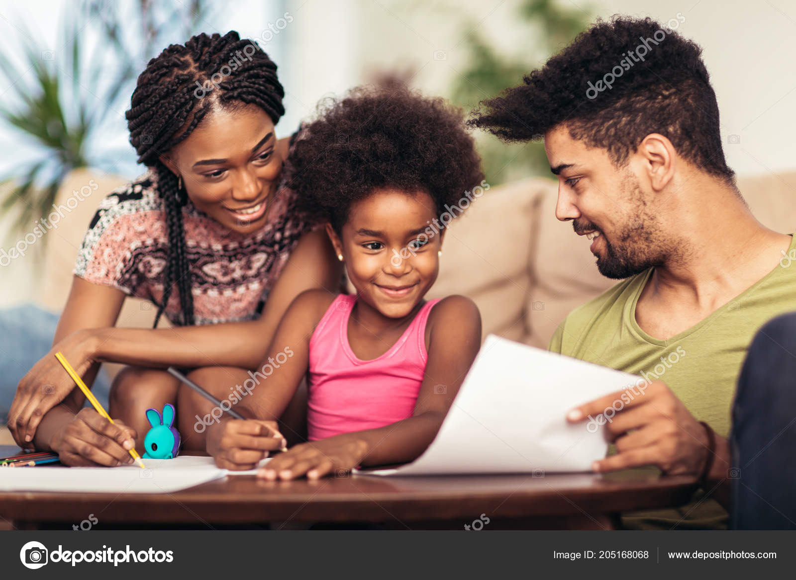 Mom Dad Drawing Daughter African American Family Spending Time Together Stock Photo by ©adriaticphoto 205168068 Mom Dad Drawing Daughter African American Family Spending Time Together Stock Photo by ©adriaticphoto 205168068