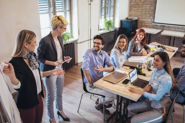 Business Colleagues Conference Meeting Room Presentation — Stock Photo, Image