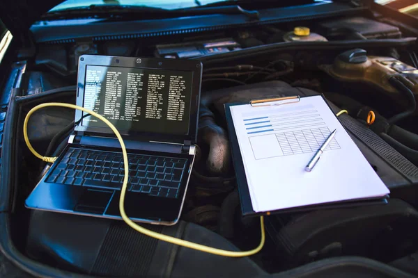 Macchine Utensili Diagnostiche Pronte Essere Utilizzate Con Automobile — Foto Stock