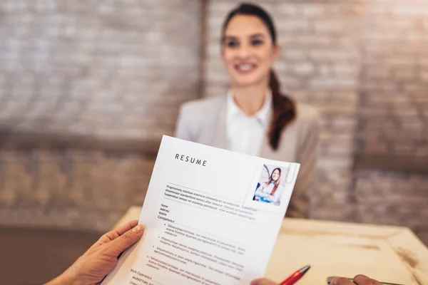 Job Applicants Having Interview — Stock Photo, Image