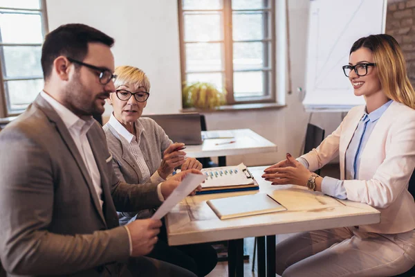 Job Applicants Having Interview — Stock Photo, Image