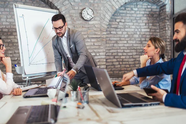 Business Team Meeting Concetto di presentazione di lavoro — Foto Stock