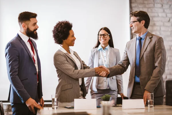 Contrato Comercial Acordo Foi Assinado Investimento — Fotografia de Stock