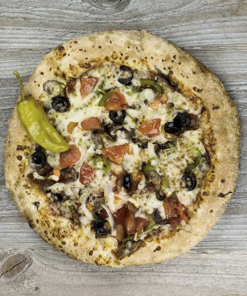 Homemade Hot Pizza — Stock Photo, Image