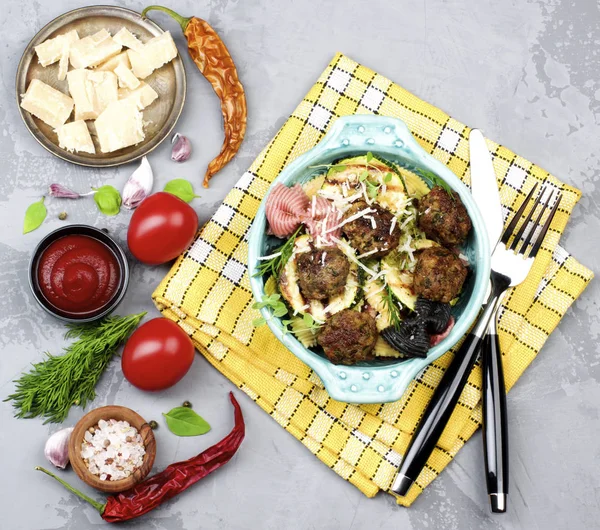 Farfalle and Zucchini Pasta — Stock Photo, Image