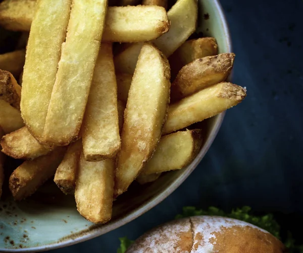Eigengemaakte Franse frietjes — Stockfoto