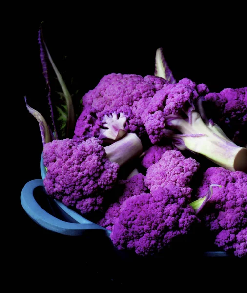 Coliflor púrpura fresca —  Fotos de Stock