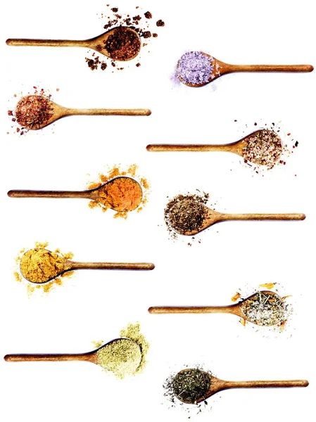 Samling av kryddor — Stockfoto