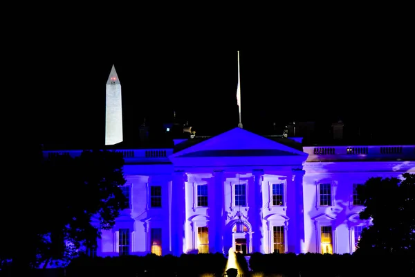 Luz Casa Blanca Azul Para Aplicación Ley — Foto de Stock