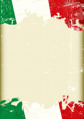 Mesajınız için büyük bir çerçeve ile bir grunge italan arka plan