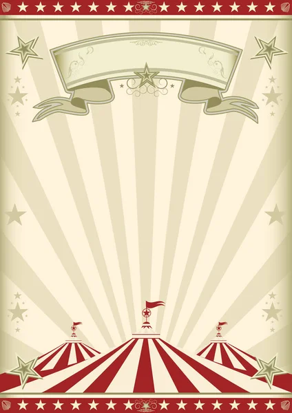 Rainbow red circus vintage — Stock Vector