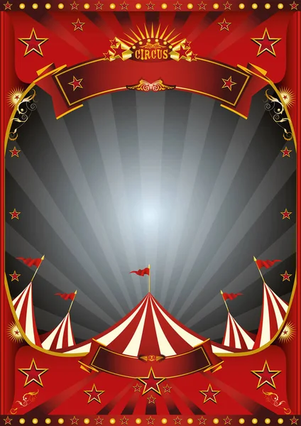 Blauwe hemel circus big top poster — Stockvector